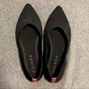 Serra black flats, Rothy’s dupes, size 8.5 (8)
